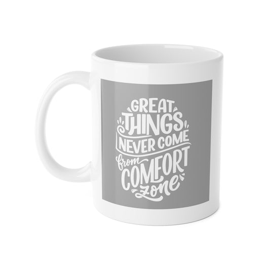 Great Things - White Ceramic Mug, 11oz
