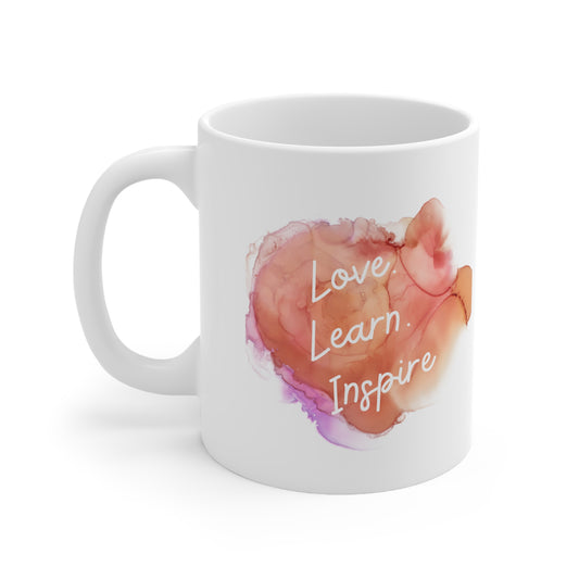 Love Learn Inspire - Ceramic Mug 11oz