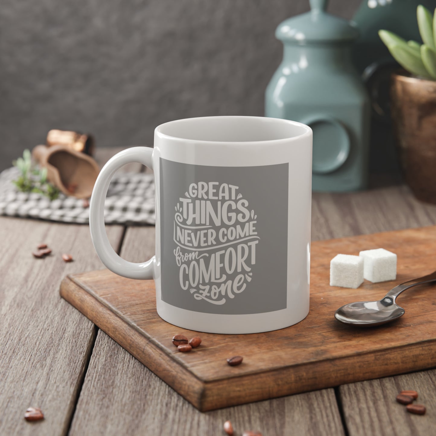 Great Things - White Ceramic Mug, 11oz