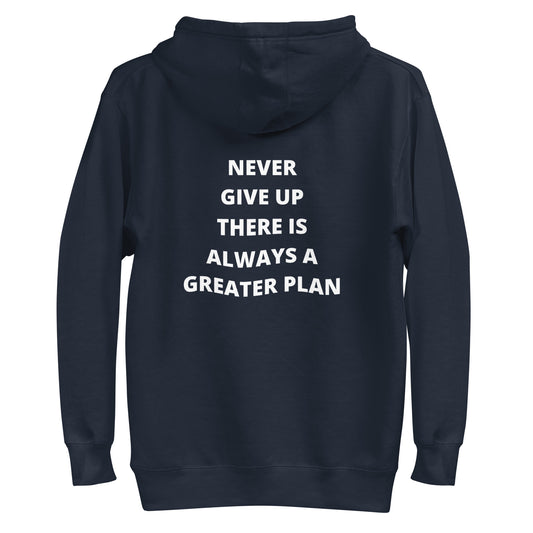 Never Give Up - Unisex Hooded Sweatshirt - Multi Colors Available